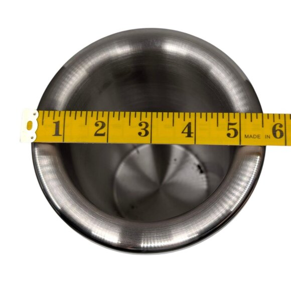 Waterford Marquis Stainless Steel Wine Cooler Silver Tone Polka Dimple Dot 9" - Picture 10 of 12